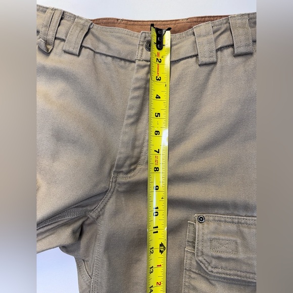 Duluth men Relaxed Fit canvas cargo pants sz 36x36 tan workwear utility outdoor - Picture 6 of 10